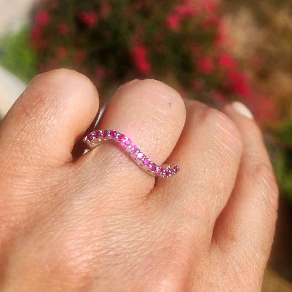 Twinkling Waves Ring
