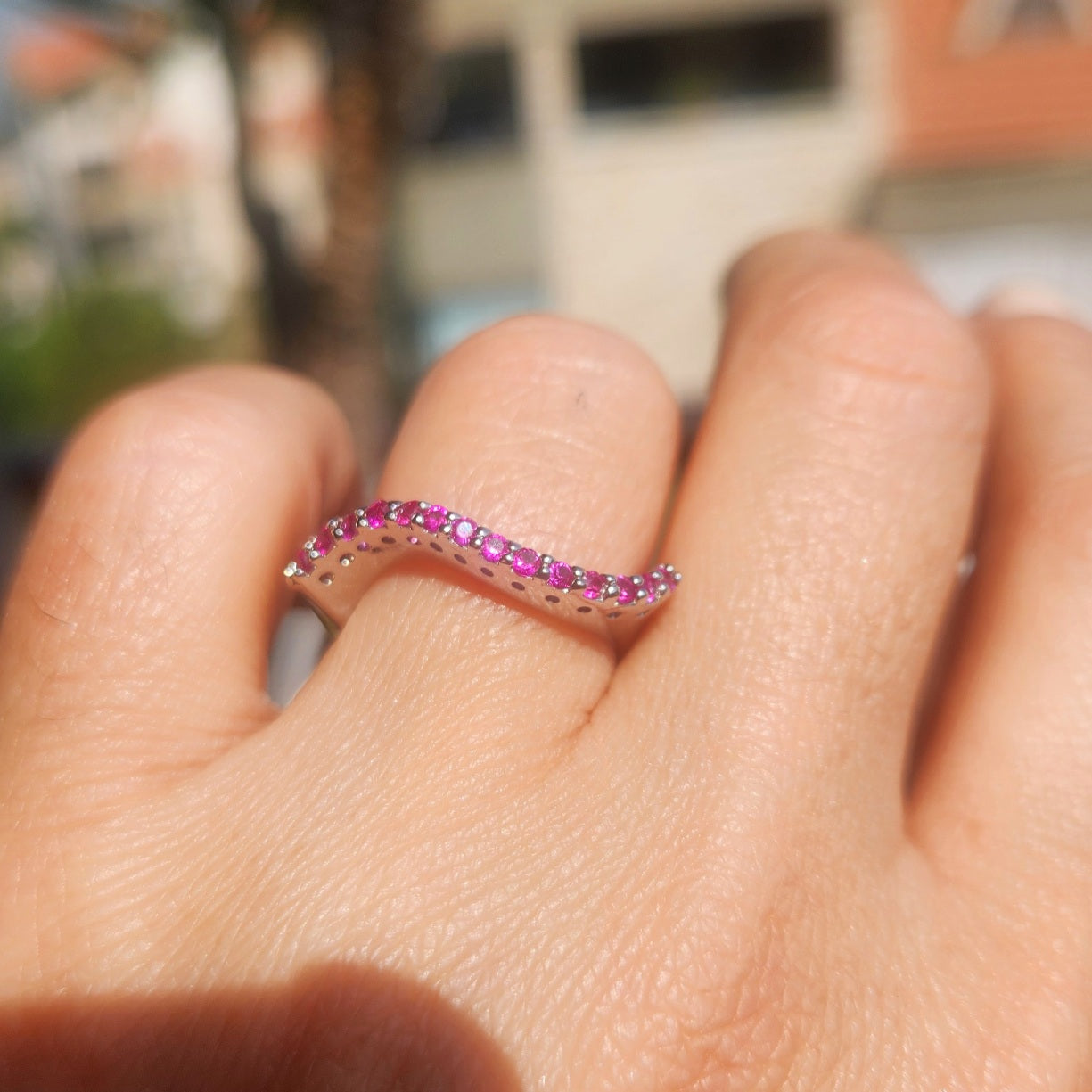 Twinkling Waves Ring