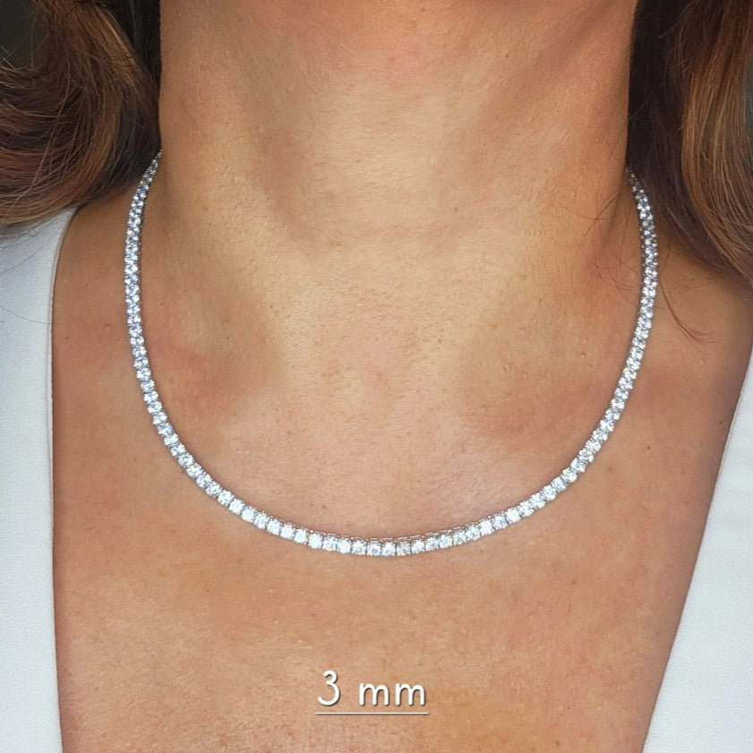 Classic Tennis Necklace 3 mm