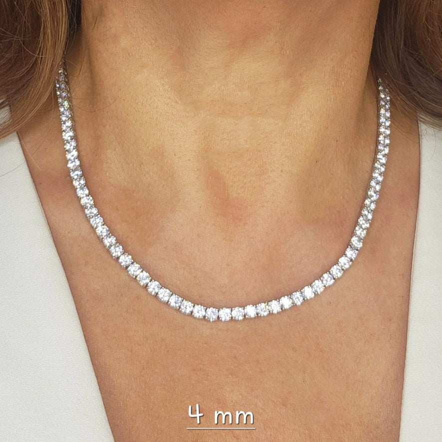 Classic Tennis Necklace 4 mm