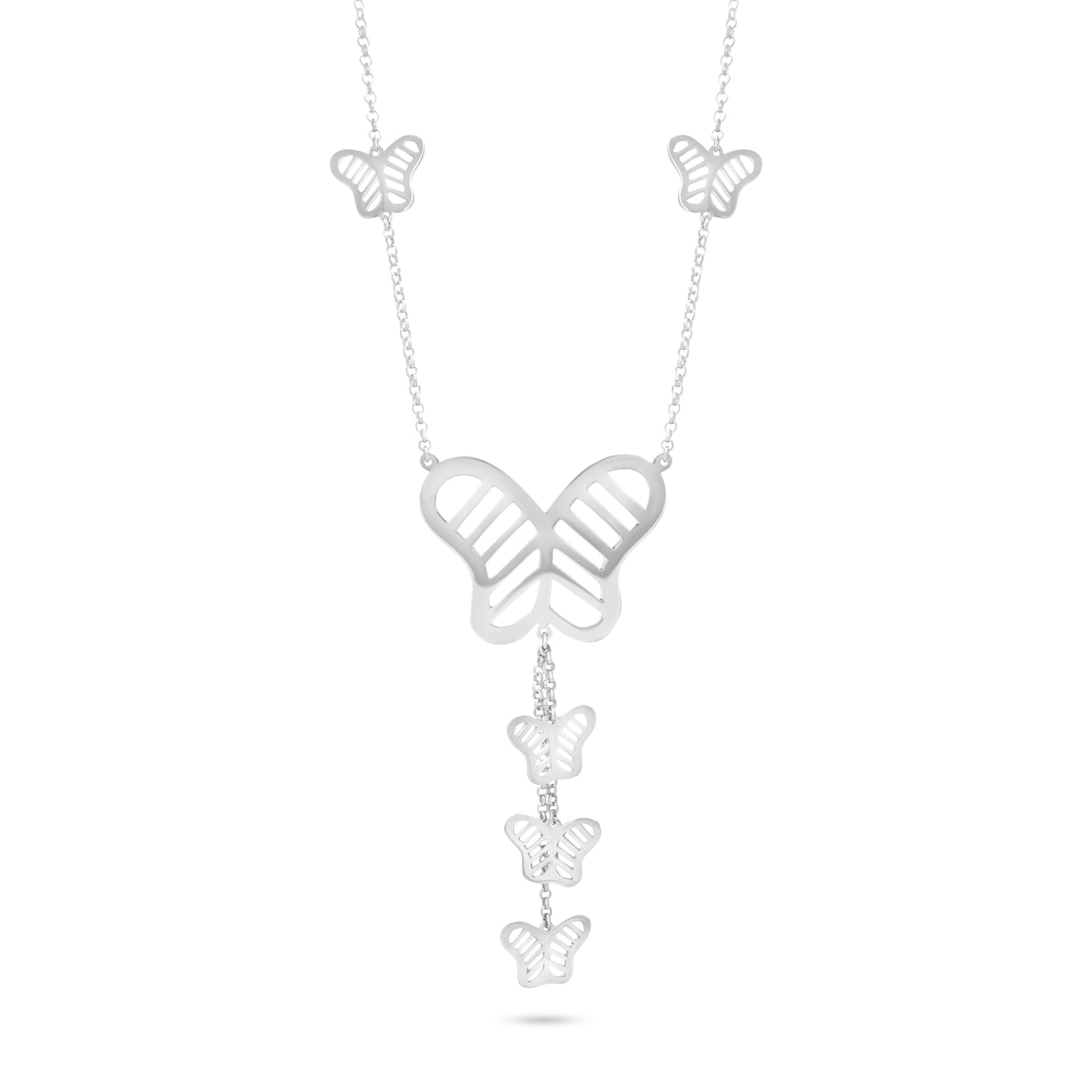 Butterfly Bloom Charm Necklace