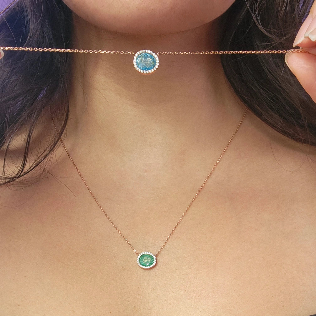 Colorful Disc Necklace
