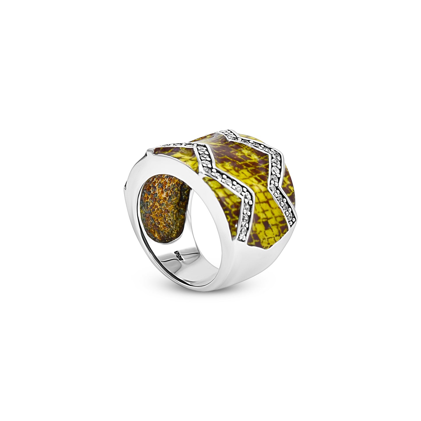 Radiant Geometric Elegance Ring