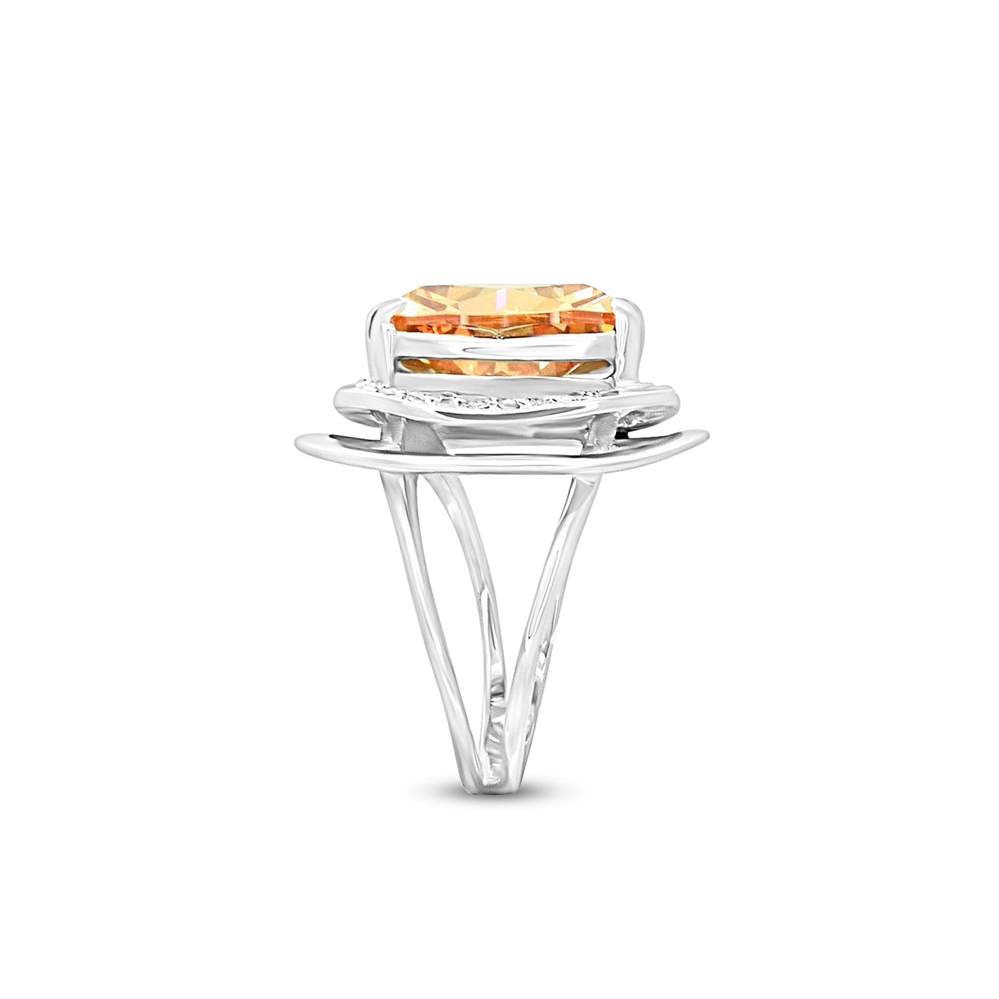 Stacked Triangular Stone Ring