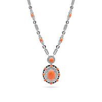 Coral Elegance Pendant Necklace image