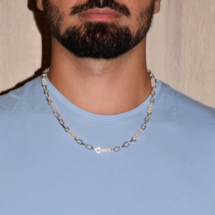 Hollow Cylix Chain with Meander Pattern