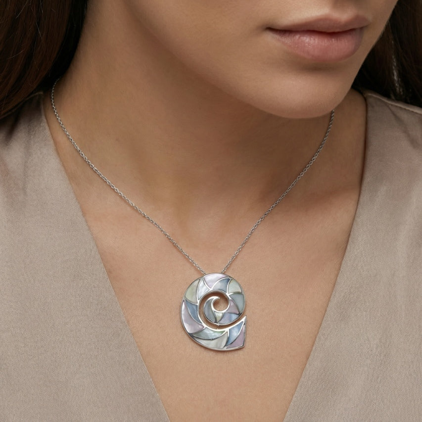 Escargot Mosaic Spiral Pearl