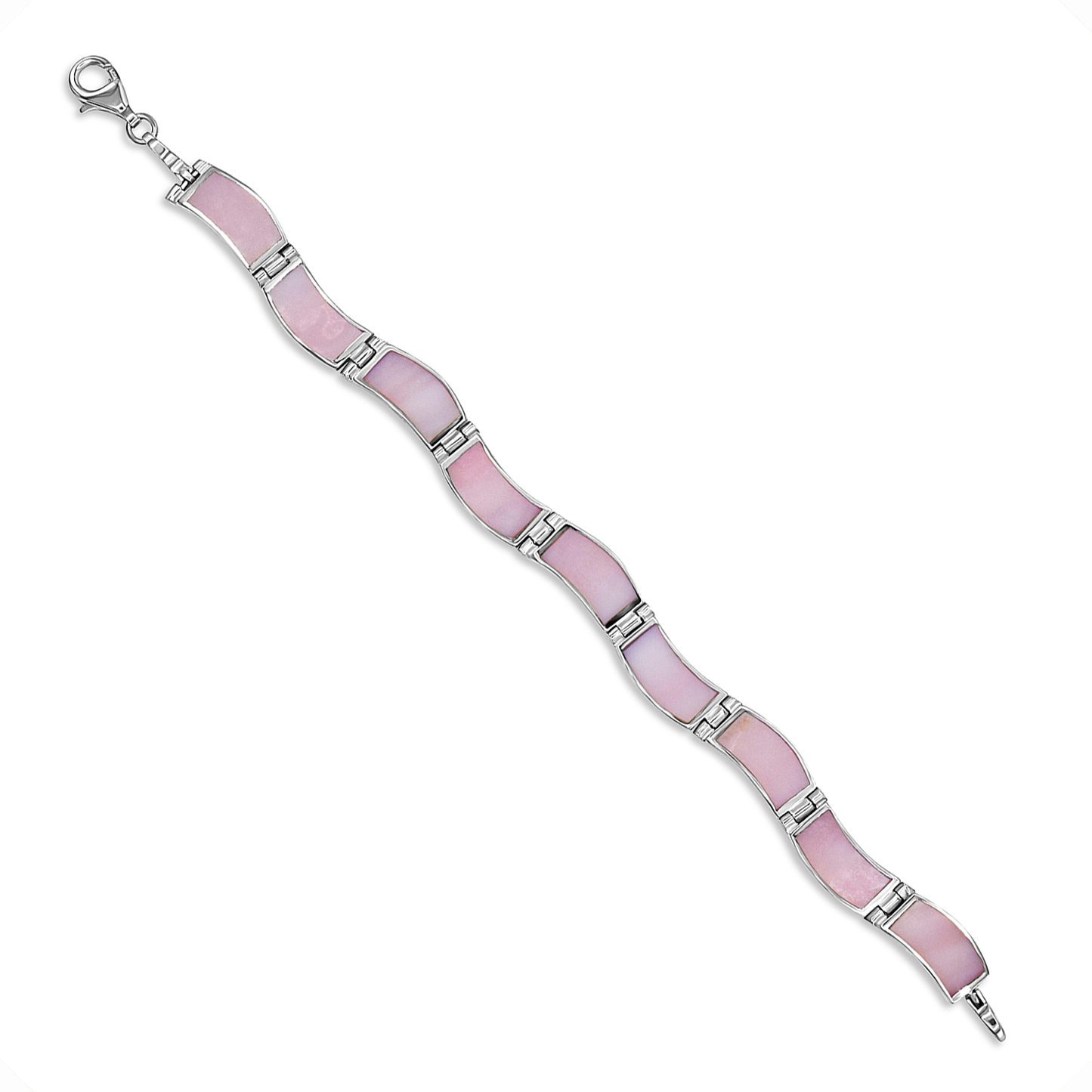 Wavy Pink Pearl Bracelet