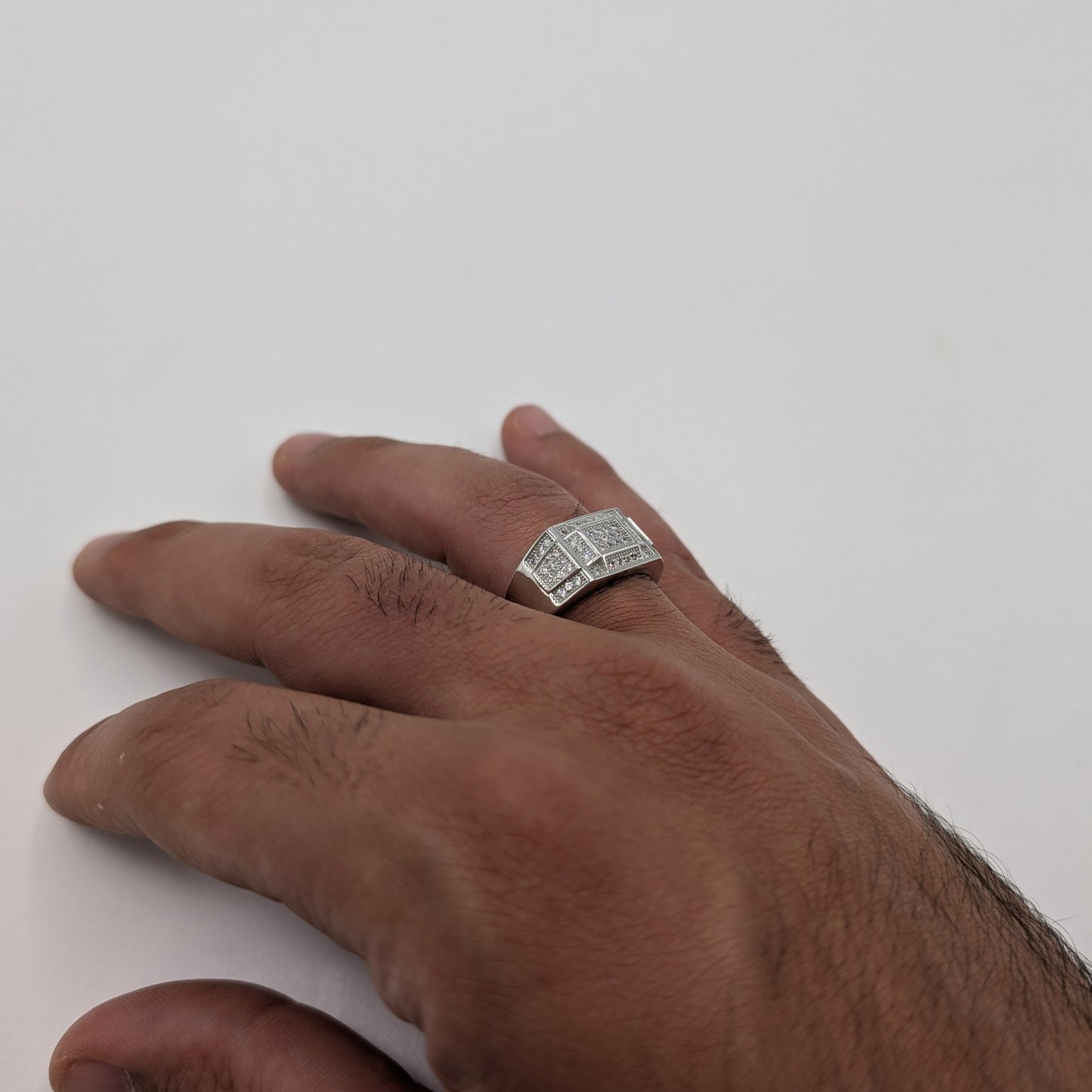 Trapezoid Zircon Ring