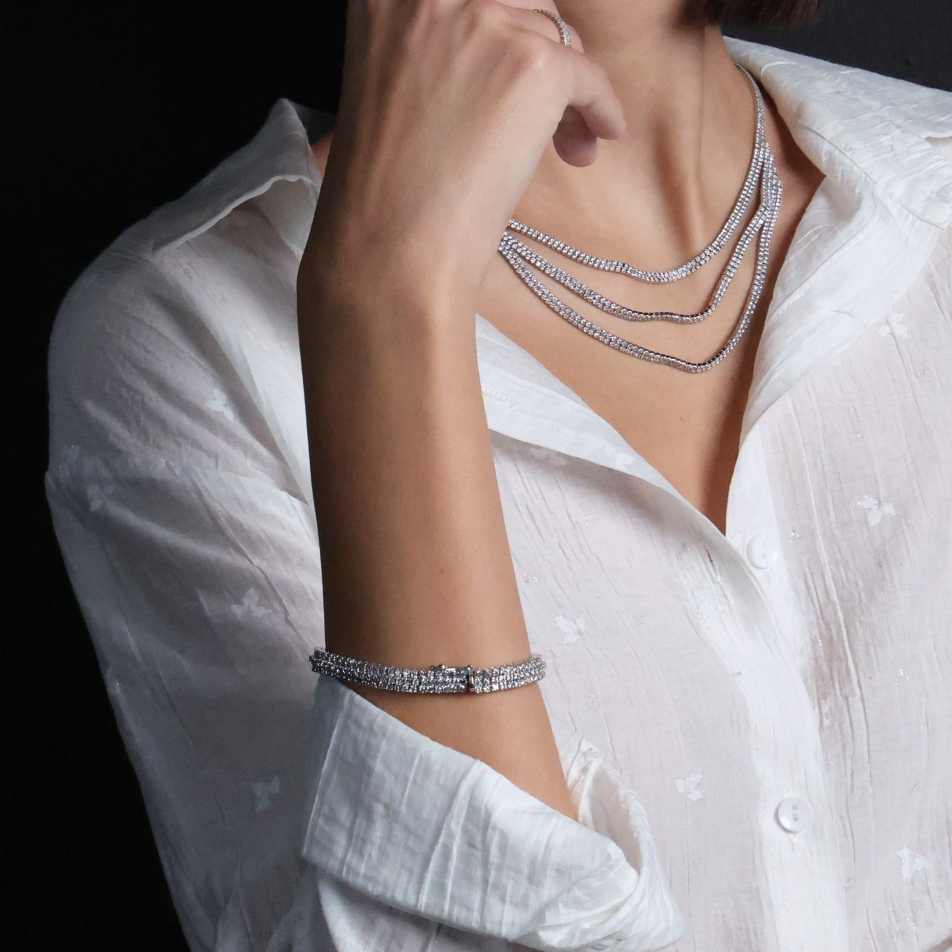 Elegant Band Statement Bracelet