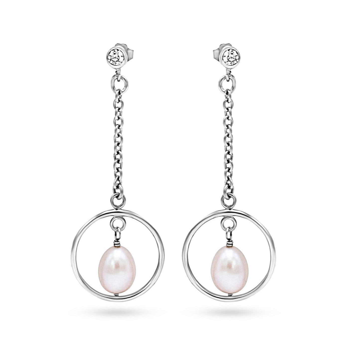 Elegant Pearl Drop Earrings