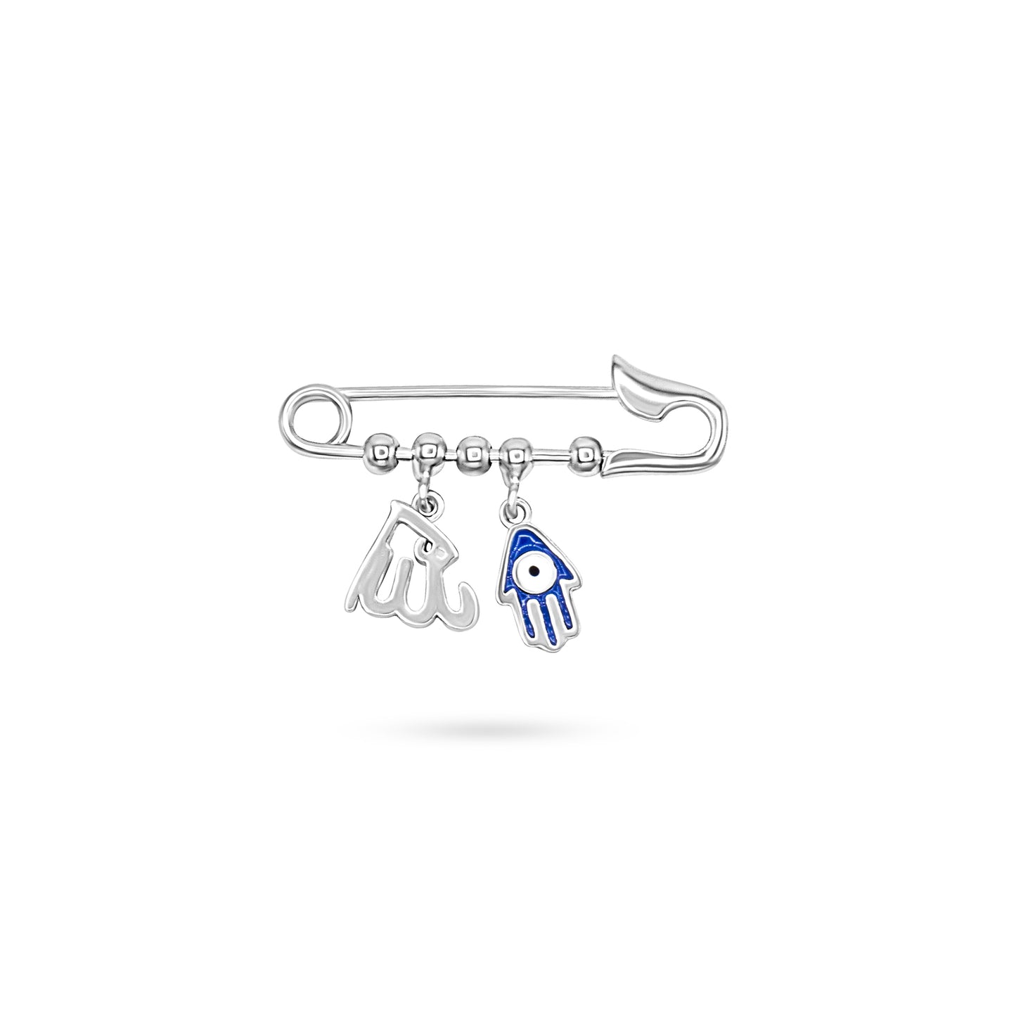 Baby Pin w Kaff & Allah Charms and Beads