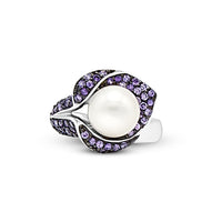 Elegant Blossom Pearl Ring image