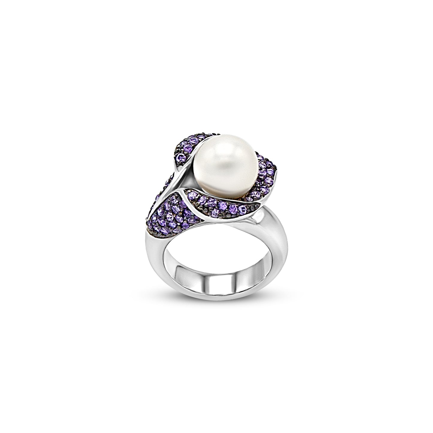 Elegant Blossom Pearl Ring
