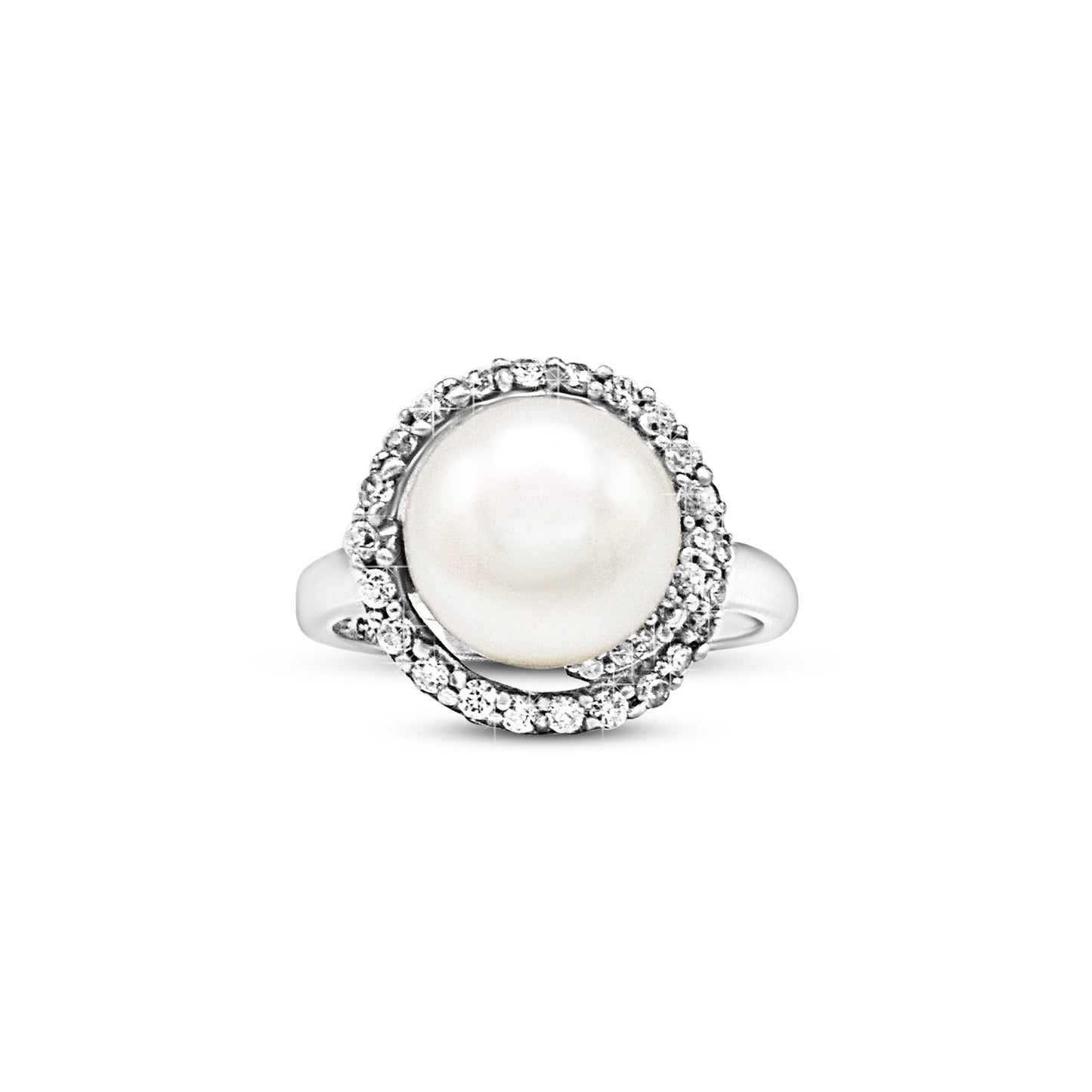 Radiant Pearl Embrace Ring