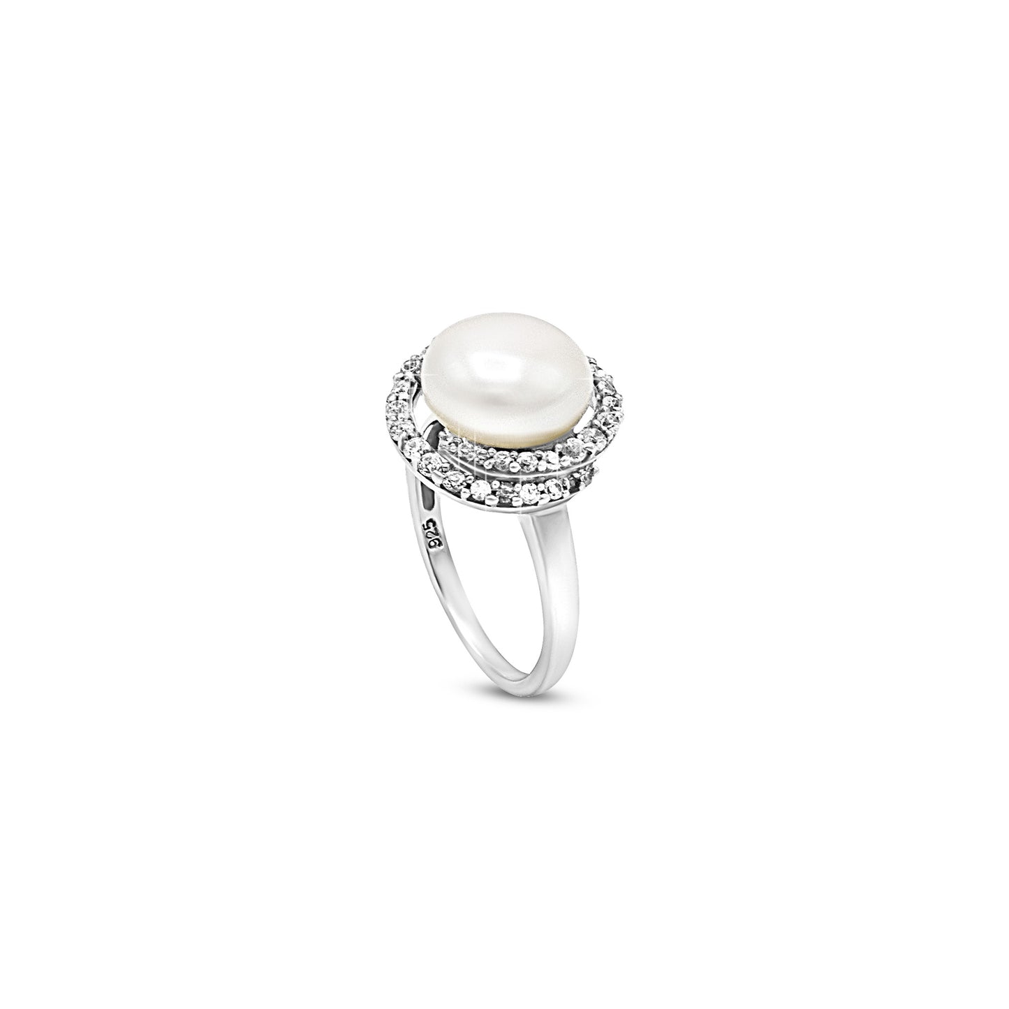 Radiant Pearl Embrace Ring