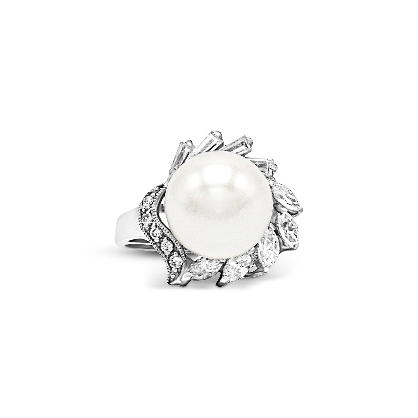Elegant Pearl Blossom Ring