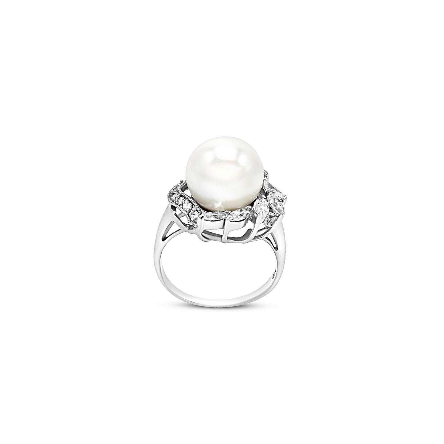 Elegant Pearl Blossom Ring