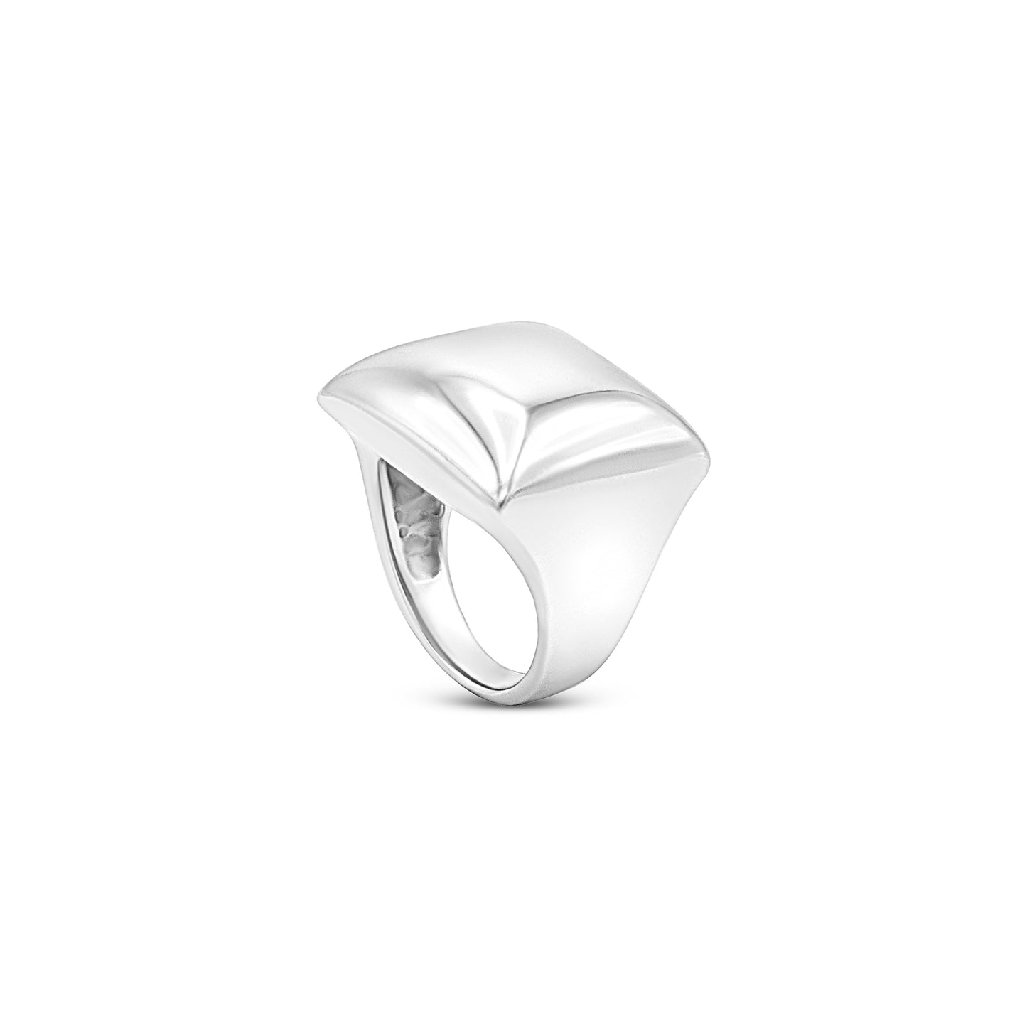 Elegant Silver Dome Ring