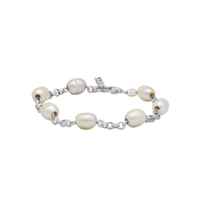 Elegant Pearl Charm Bracelet image