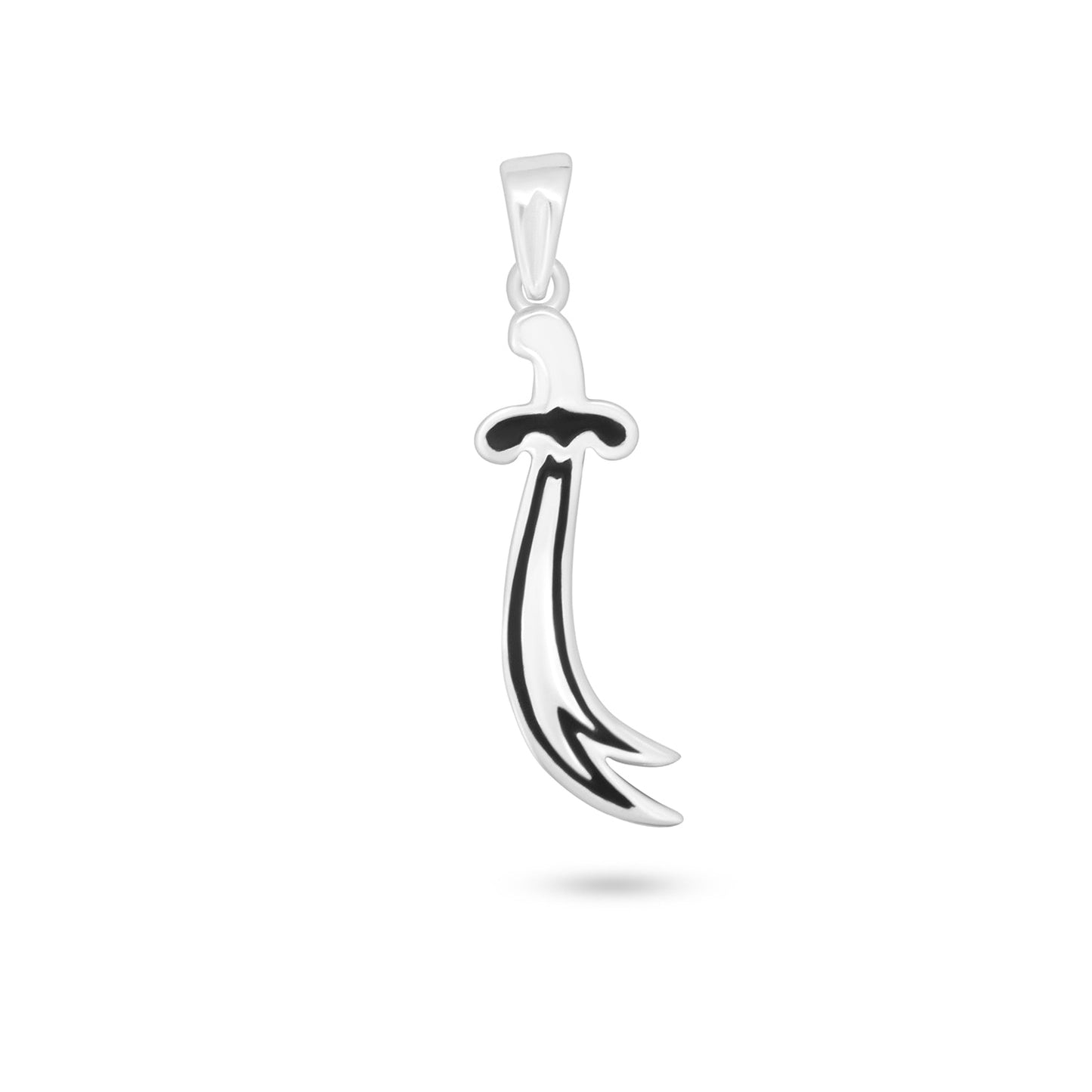 Zulfiqar Sayf Ali Pendant with Black Contour