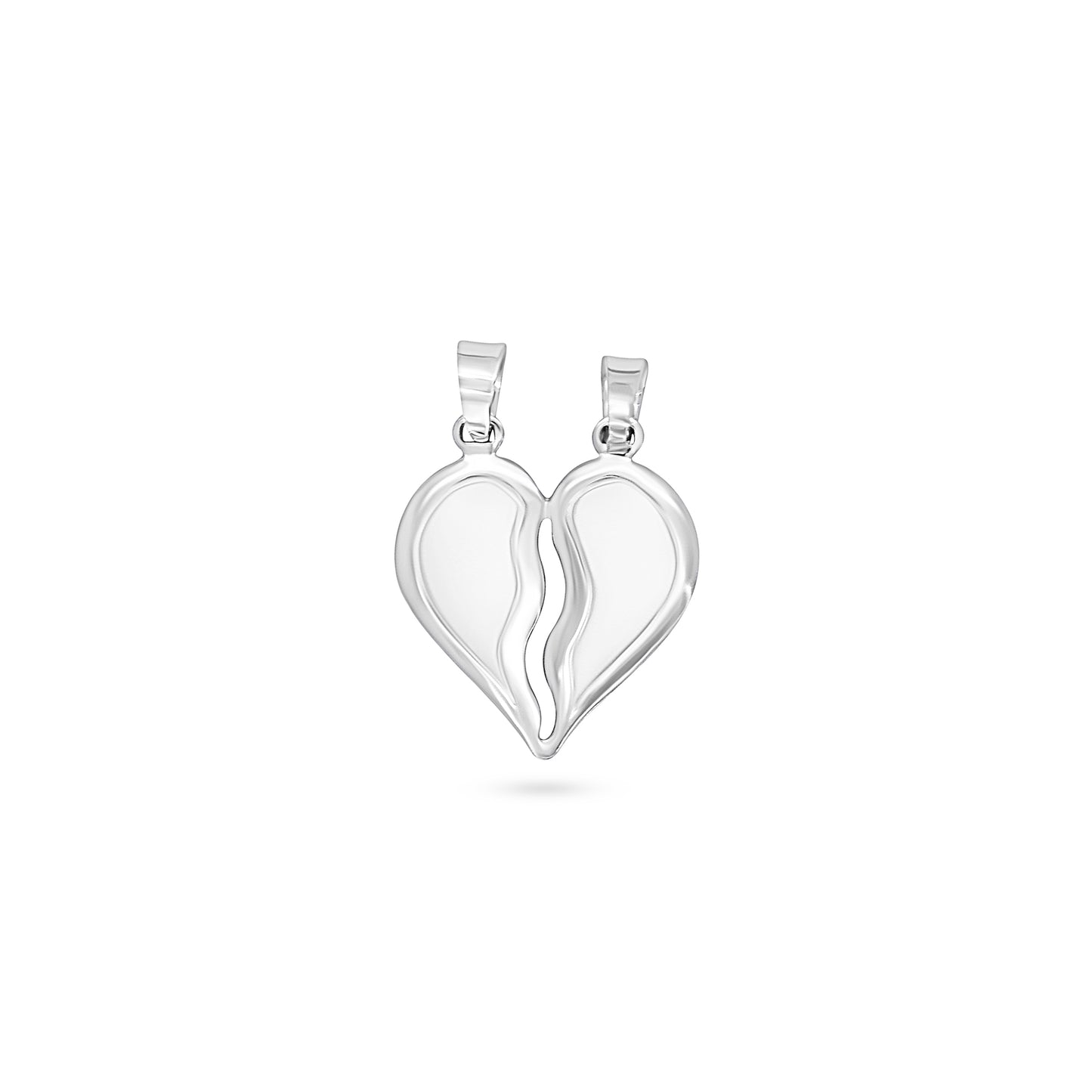 Framed Splir Heart Pendant