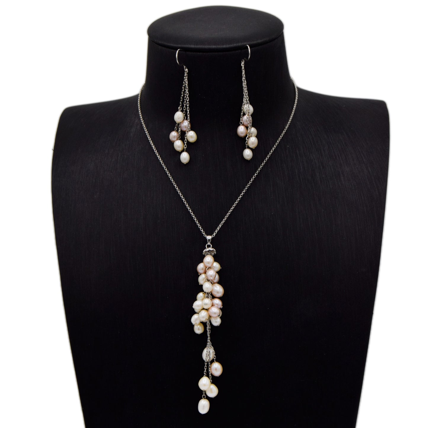 Elegant Pearl Cascade Set