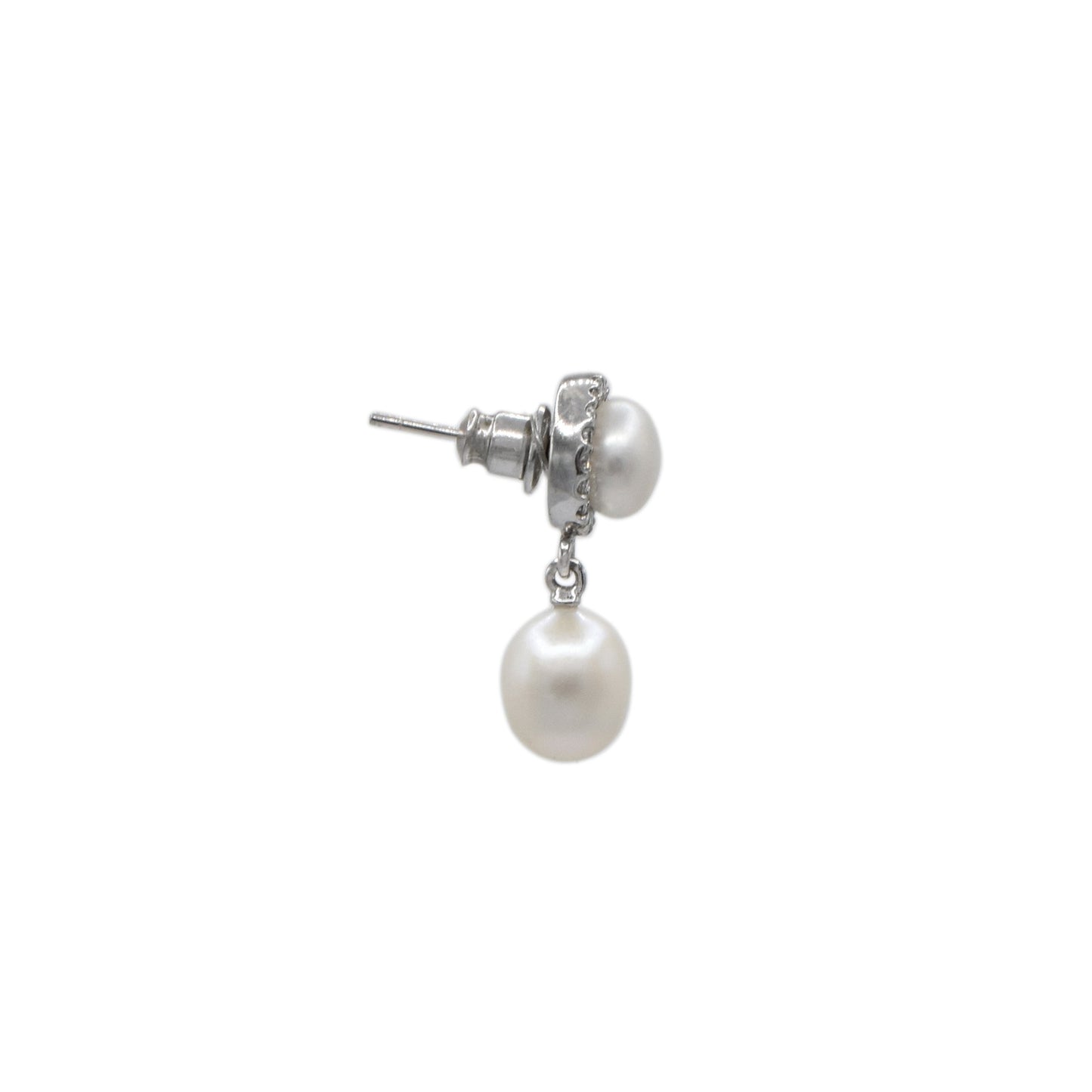 Elegant Pearl Cascade Necklace Set