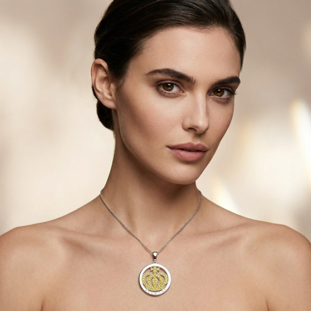Golden Crown Radiant Pendant