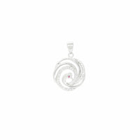 Swirling Swan Pendant image