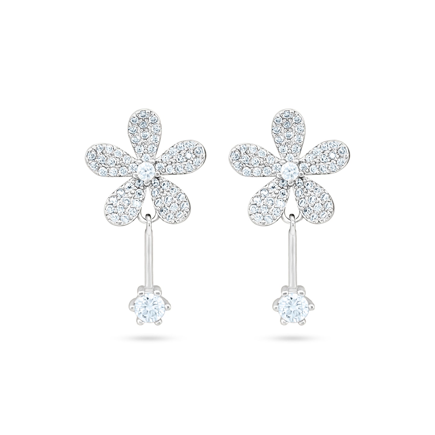 Floral Elegance Drop Earrings