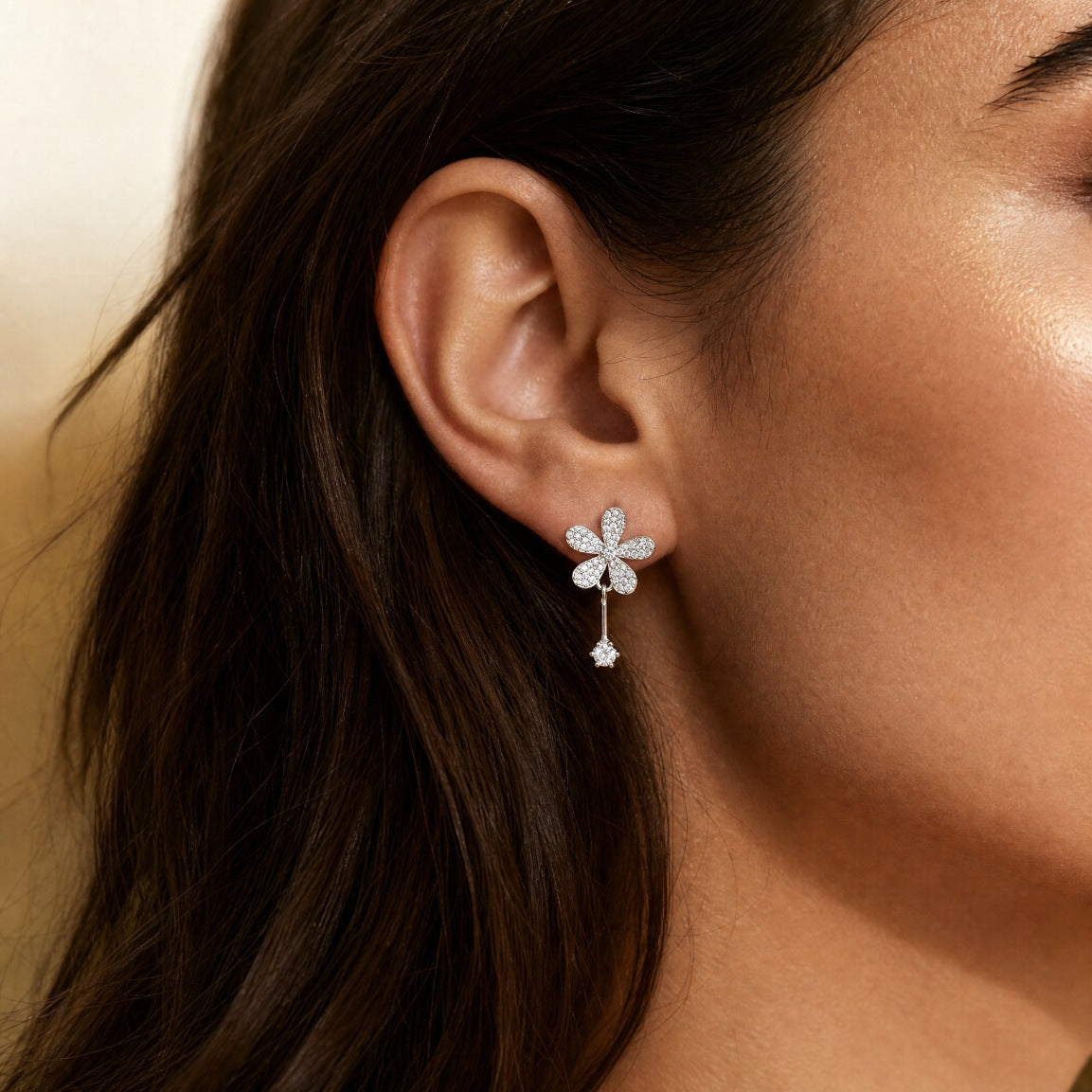 Floral Elegance Drop Earrings