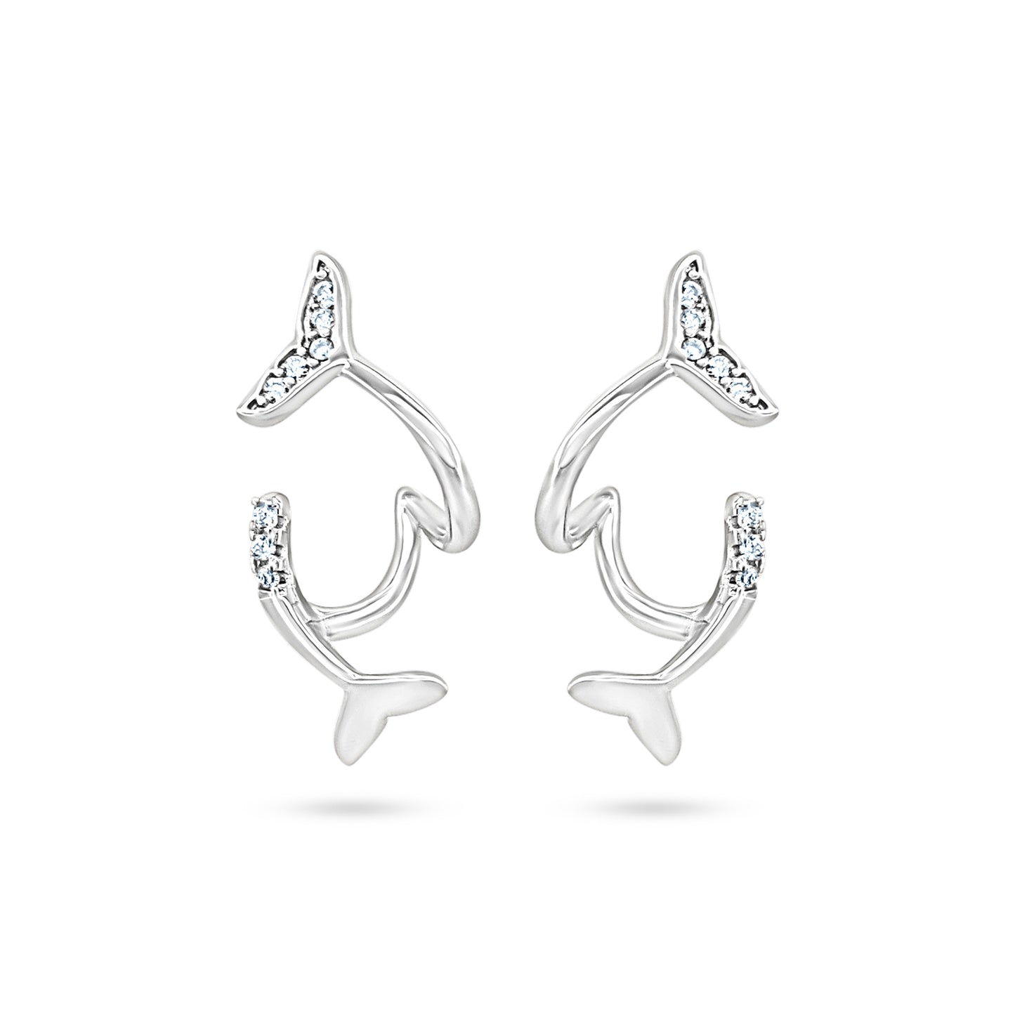 Elegant Whale Tail Earrings