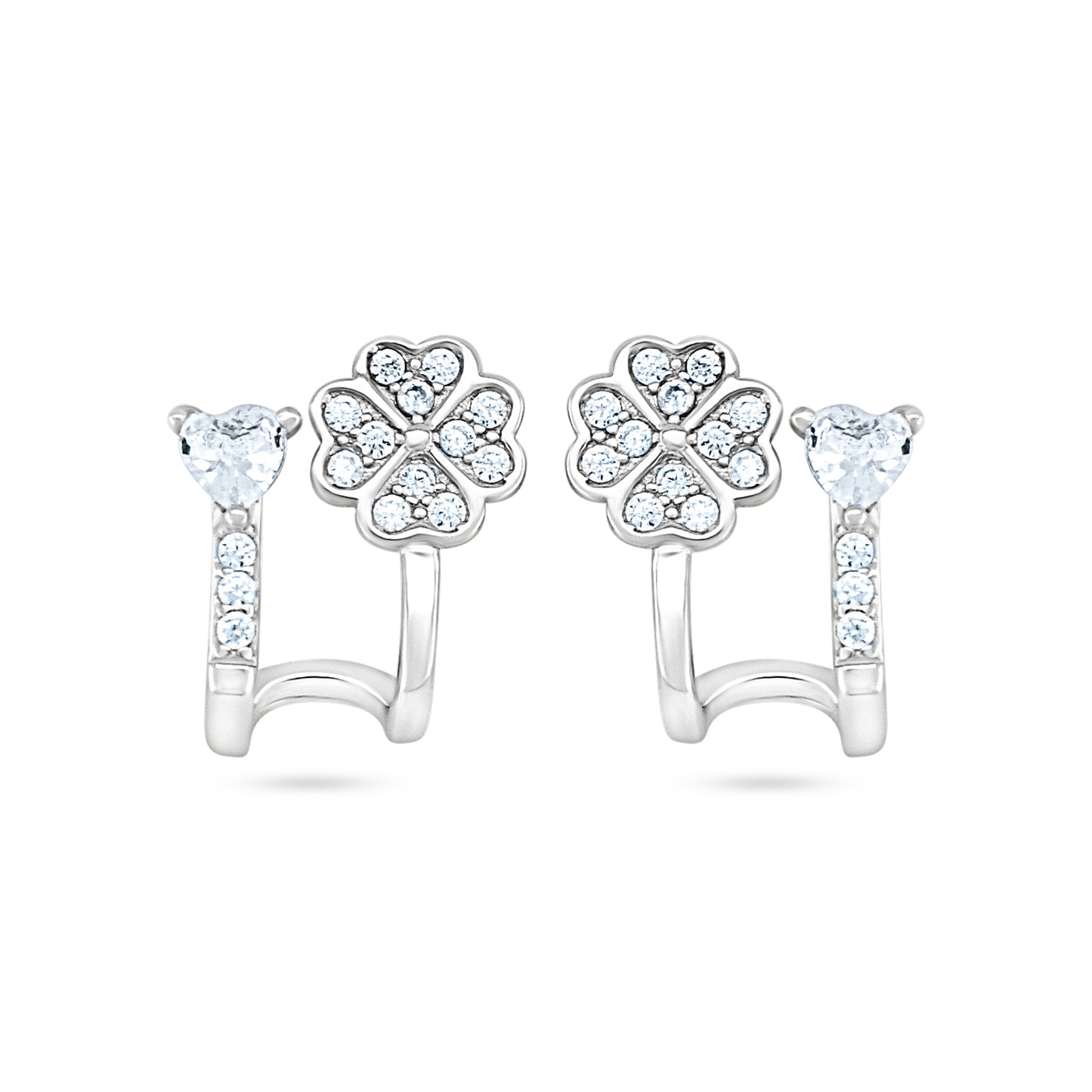 Enchanted Heart & Blossom Earrings