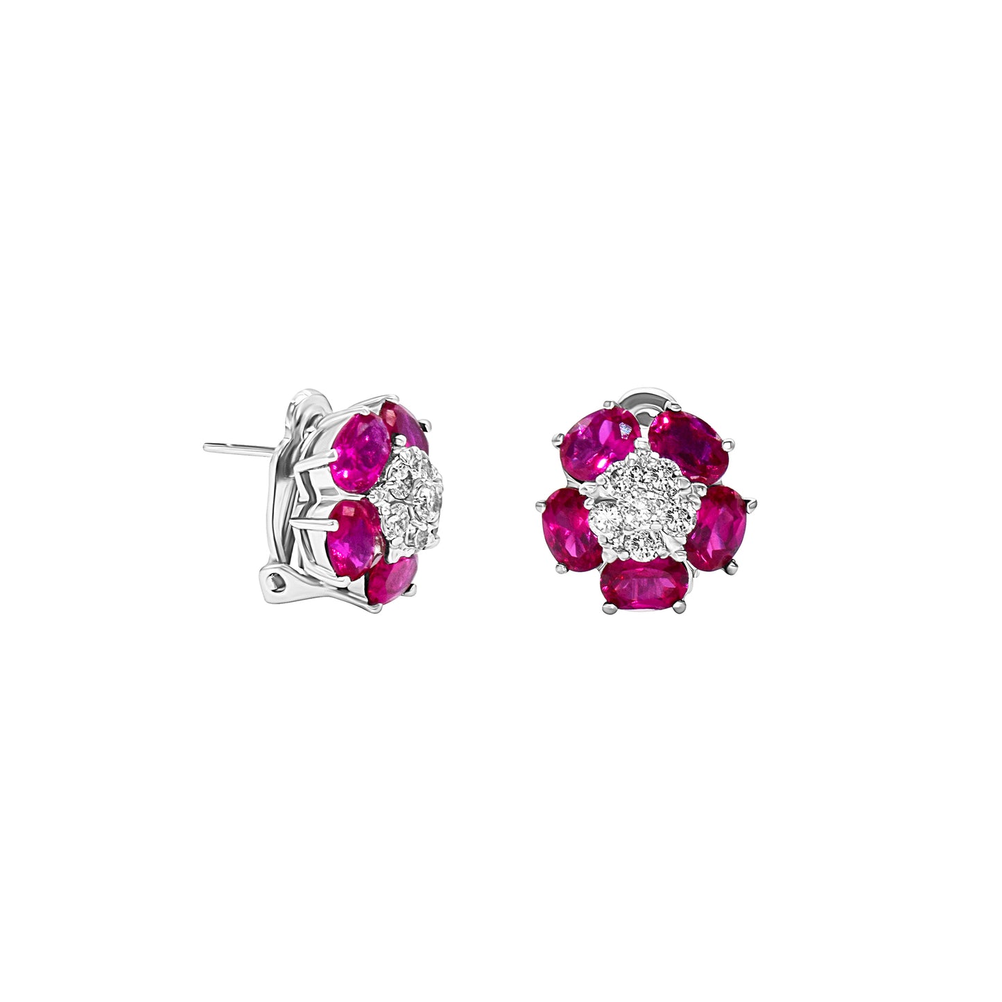 Rosette Flower Studs