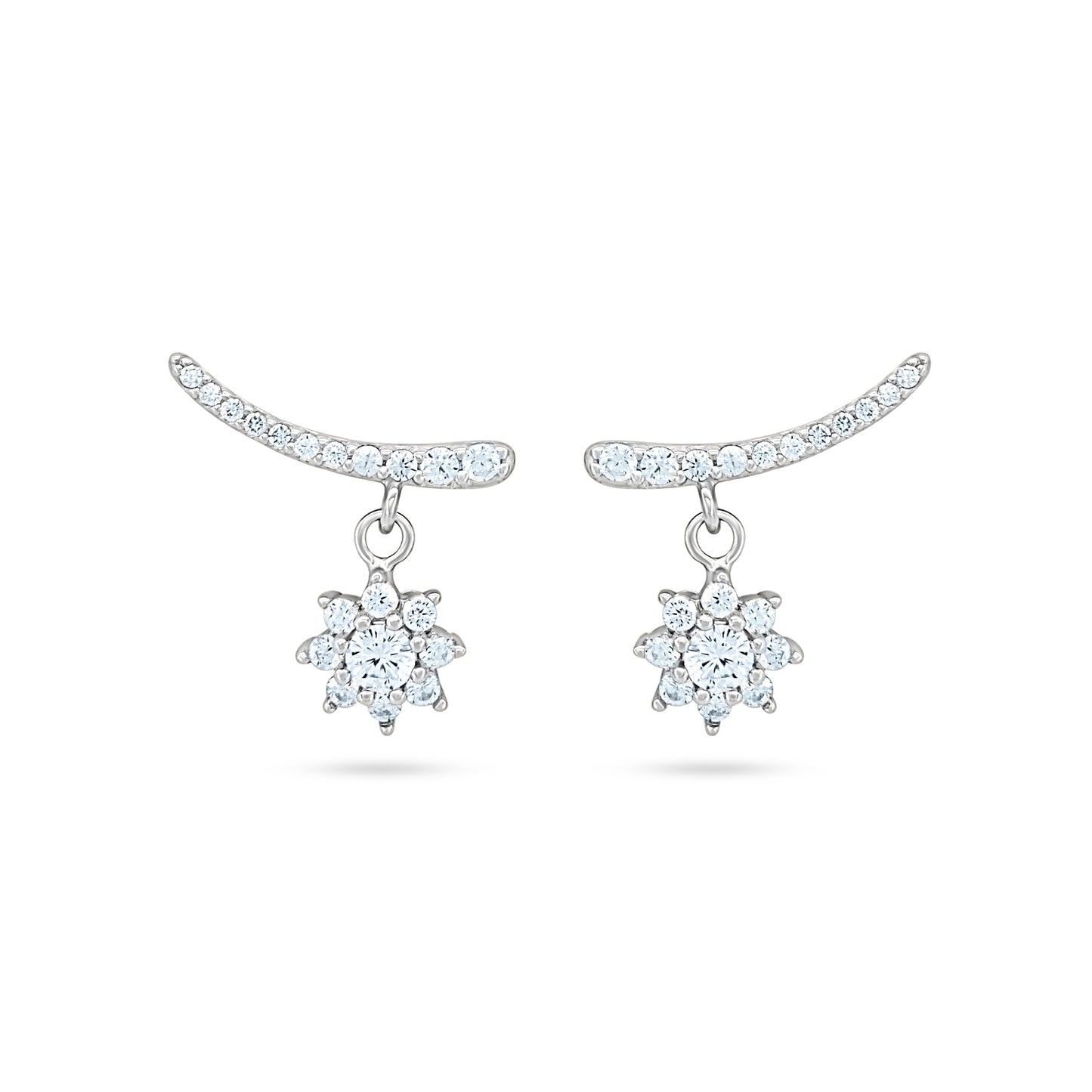Radiant Blossom Drop Earrings