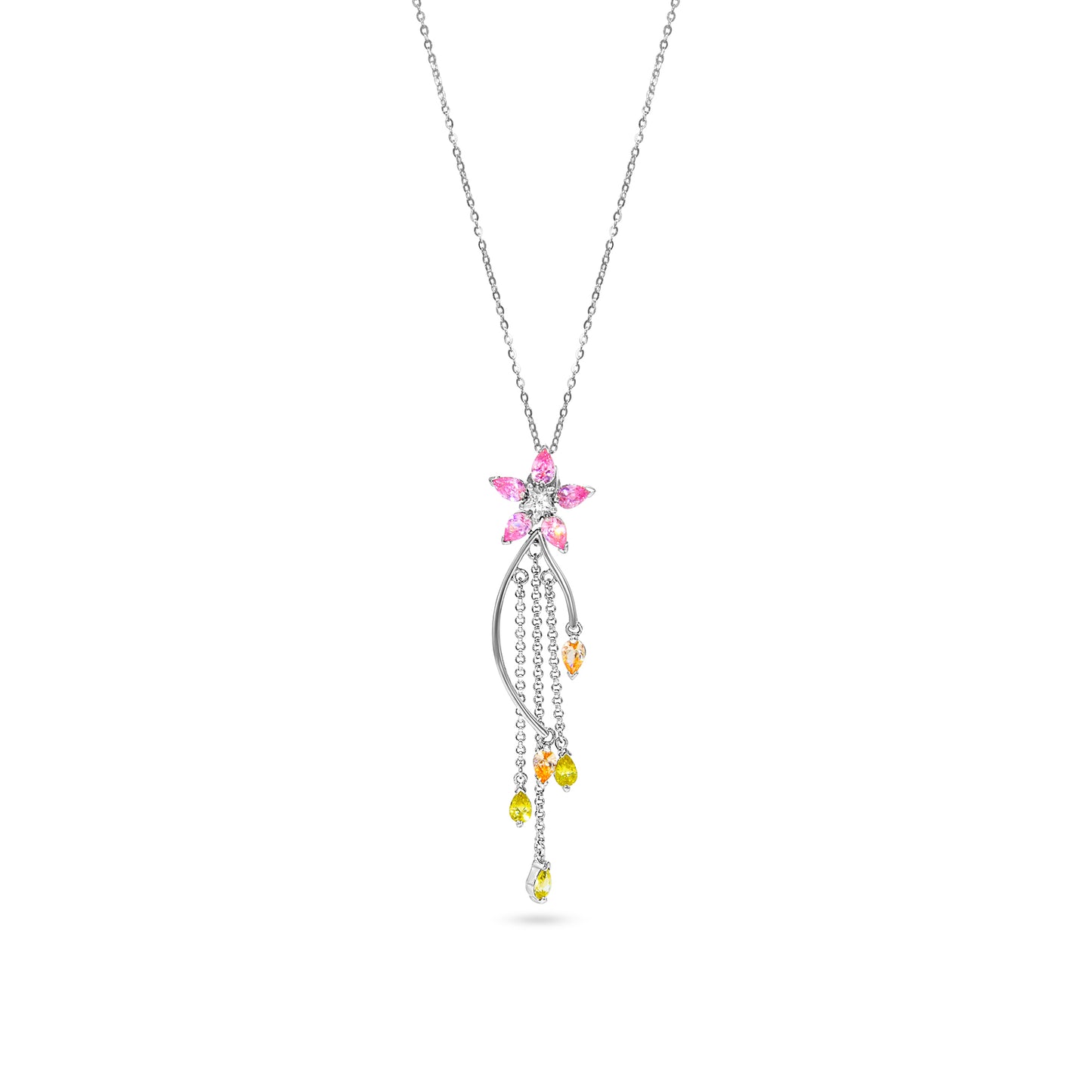 Floral Cascade Pendant Set