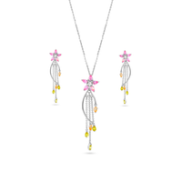 Floral Cascade Pendant Set image