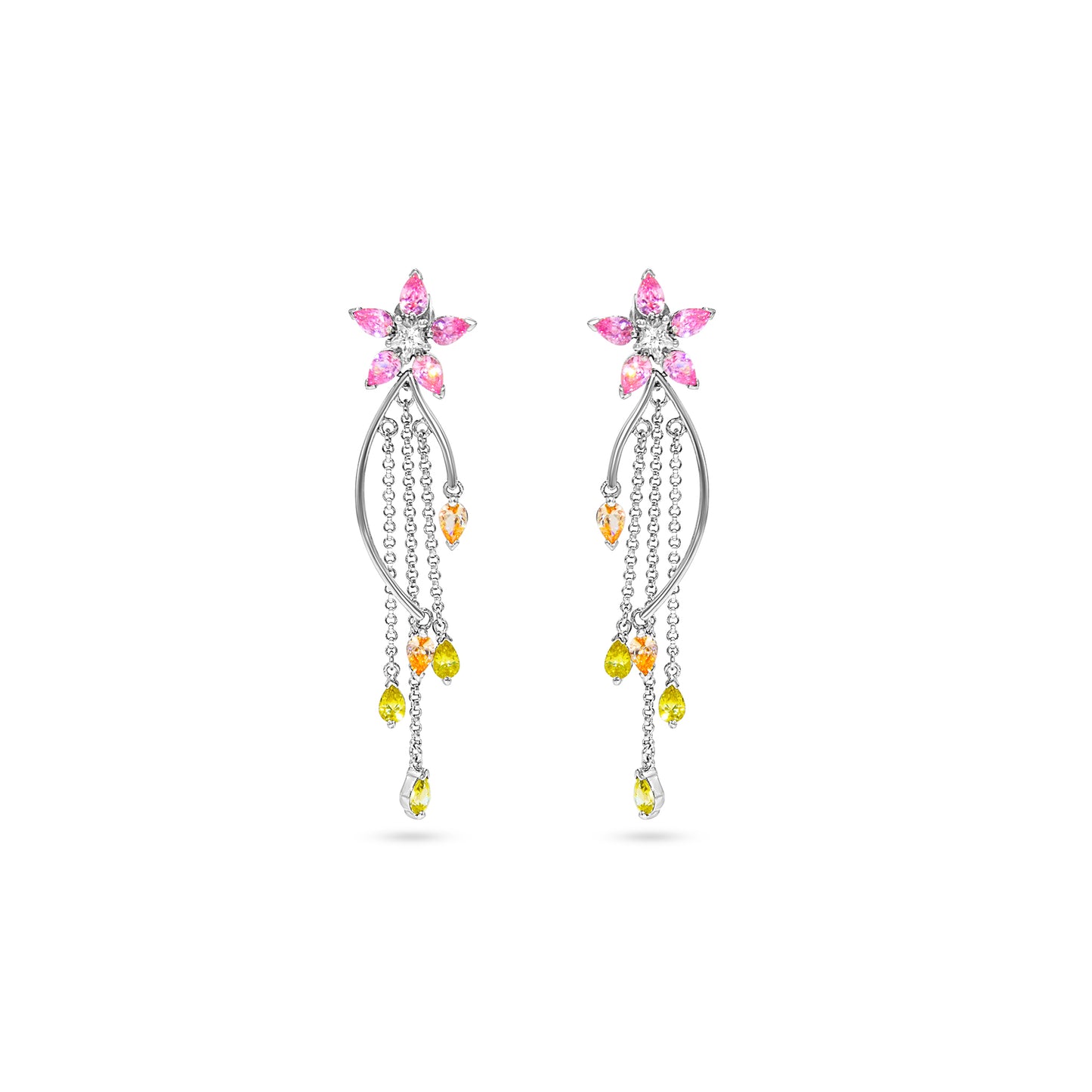 Floral Cascade Pendant Set