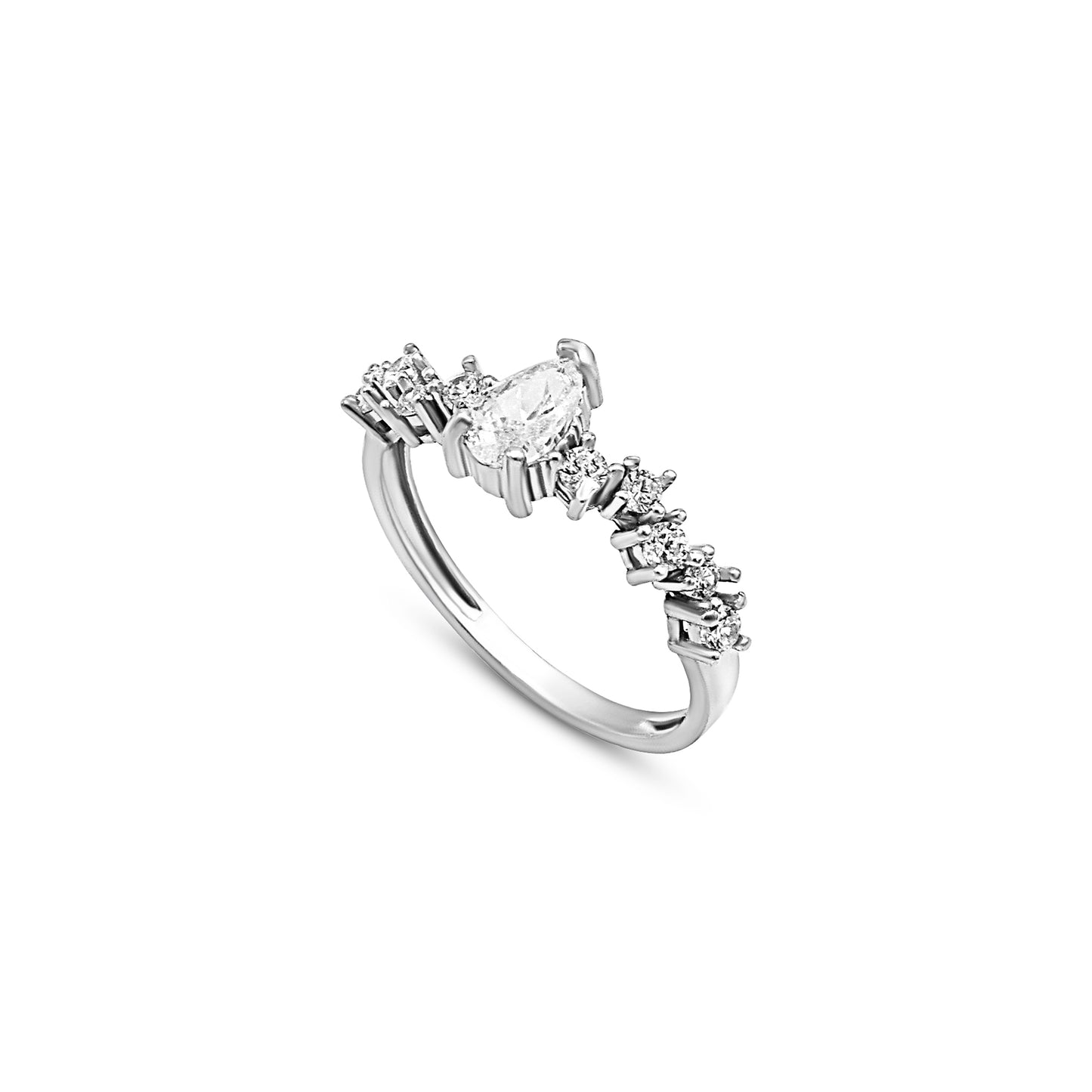 Radiant Cascade Sterling Silver Set