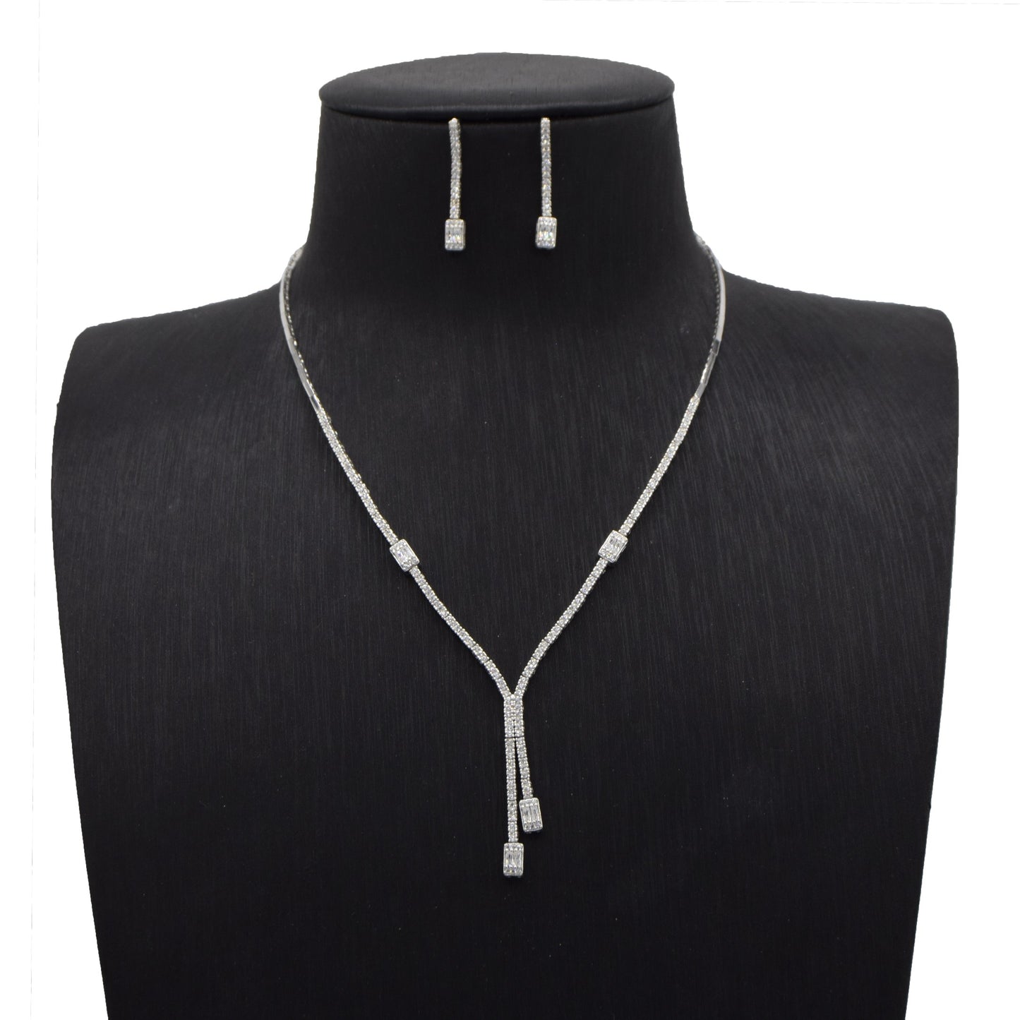 Elegant Cascade Silver Set
