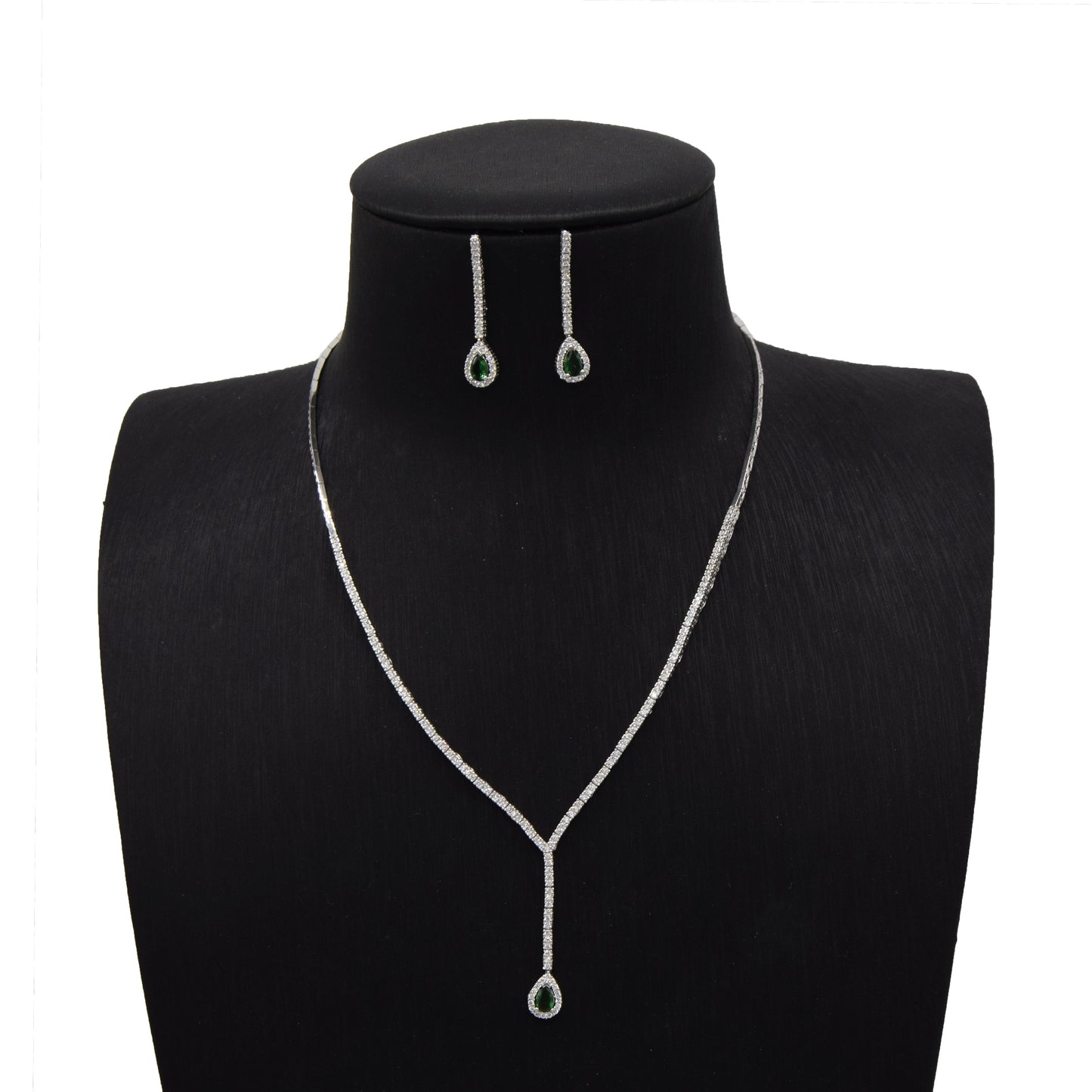 Elegant Drop Necklace and Earring Set