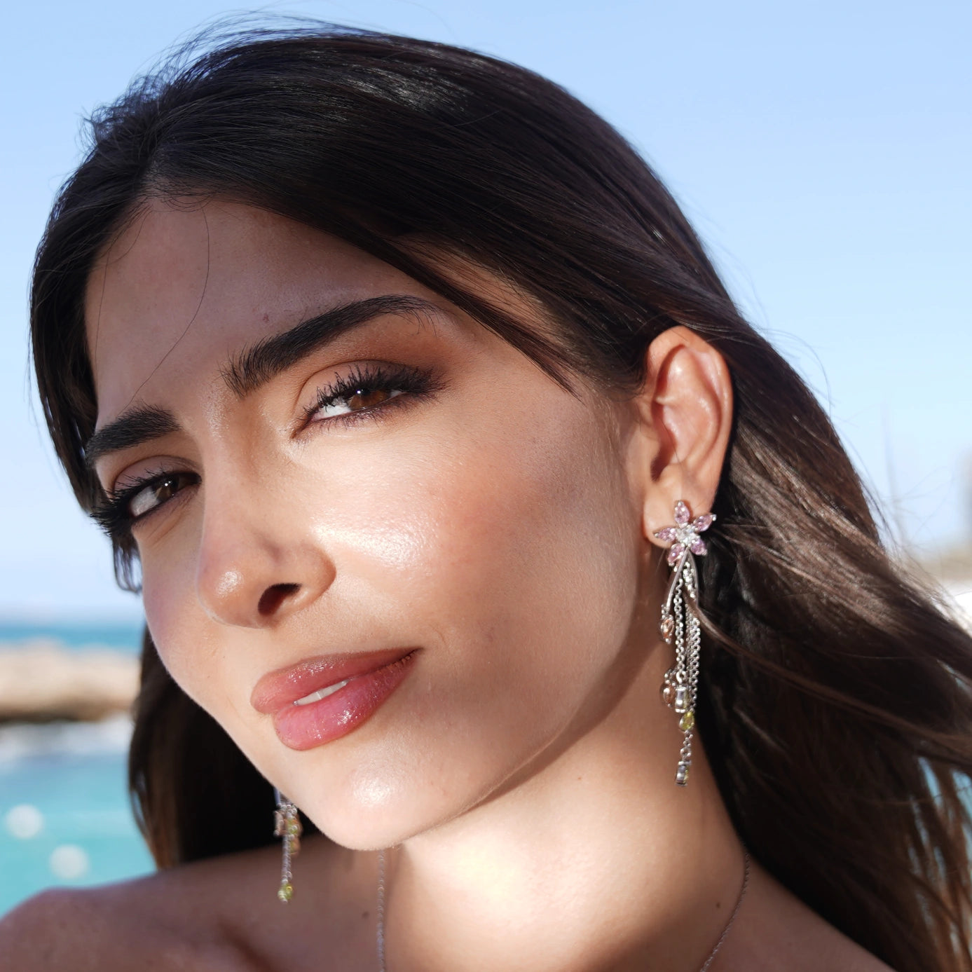 Floral Cascade Pendant Set