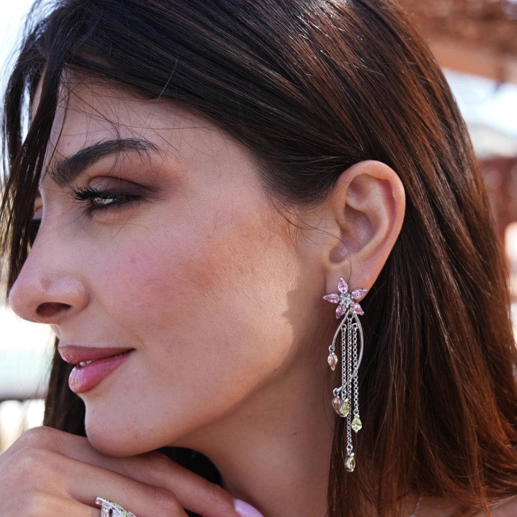 Floral Cascade Pendant Set