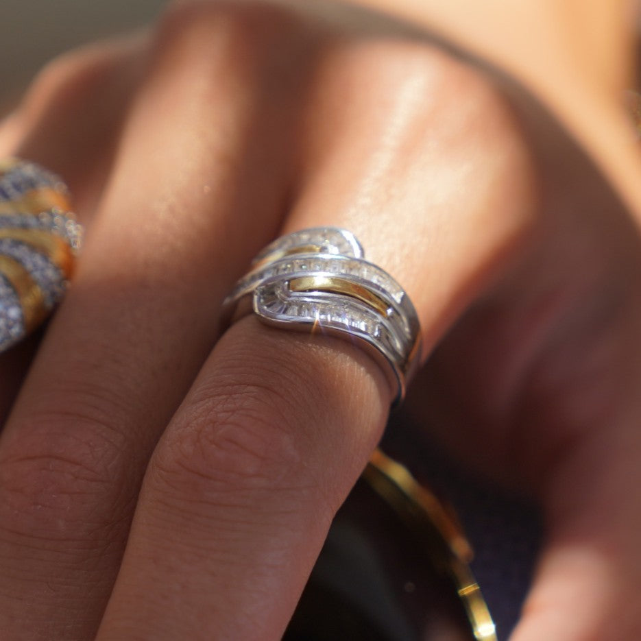 Elegant Twisted Silver Ring