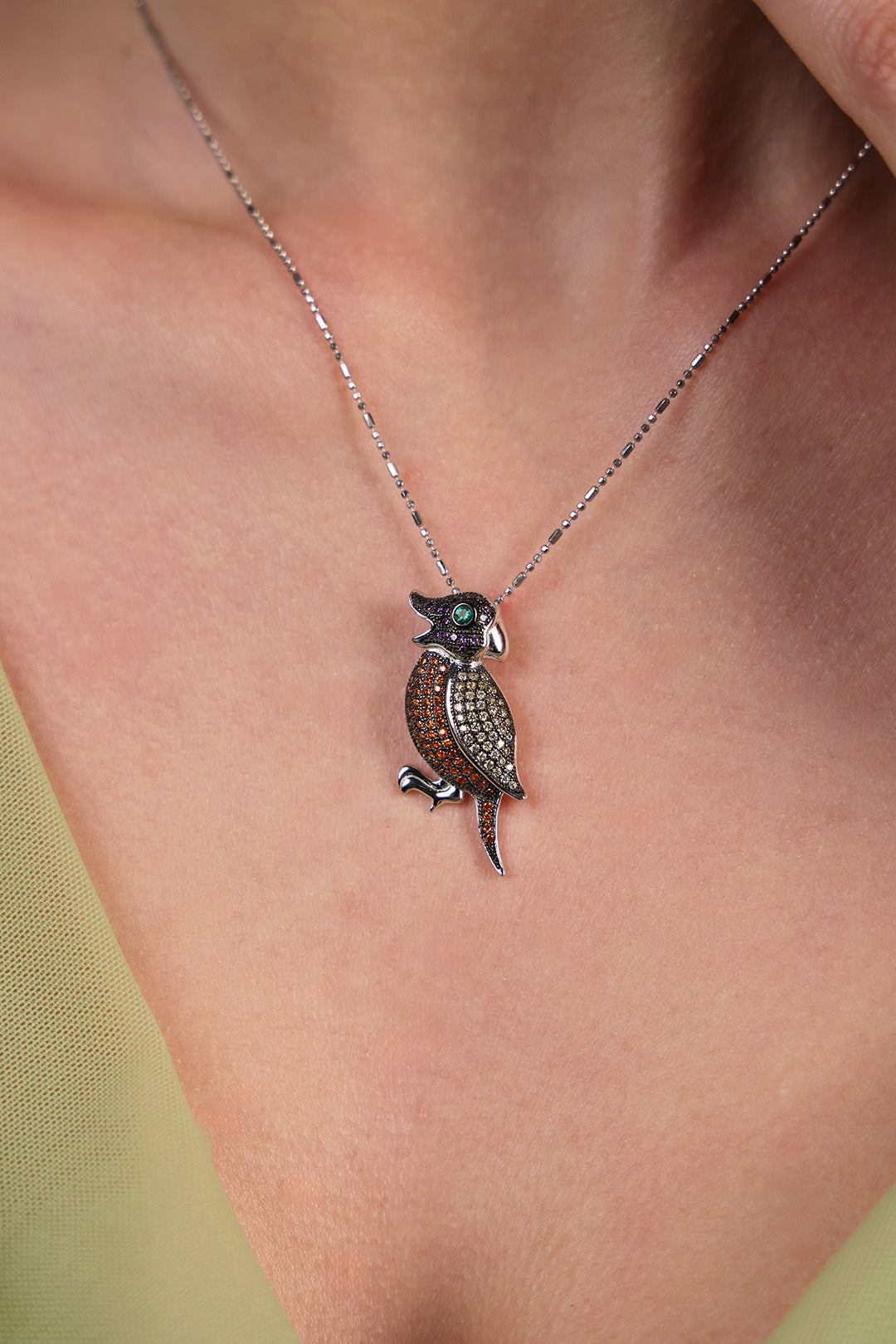 Colorful Parrot Pendant