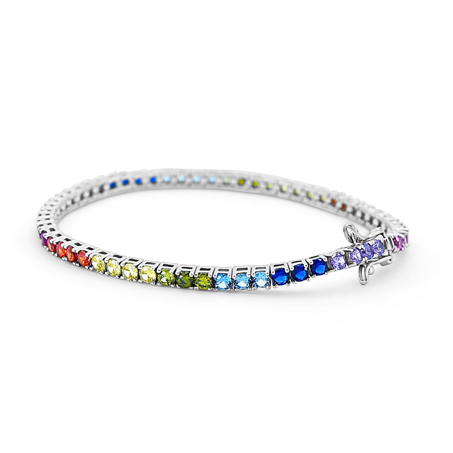 Rainbow Tennis Bracelet 3 mm