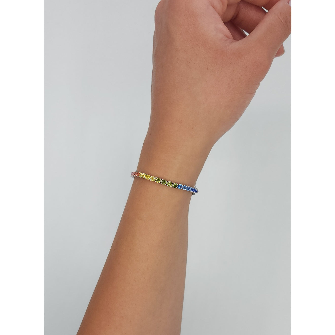 Rainbow Zircon Bracelet 3 mm