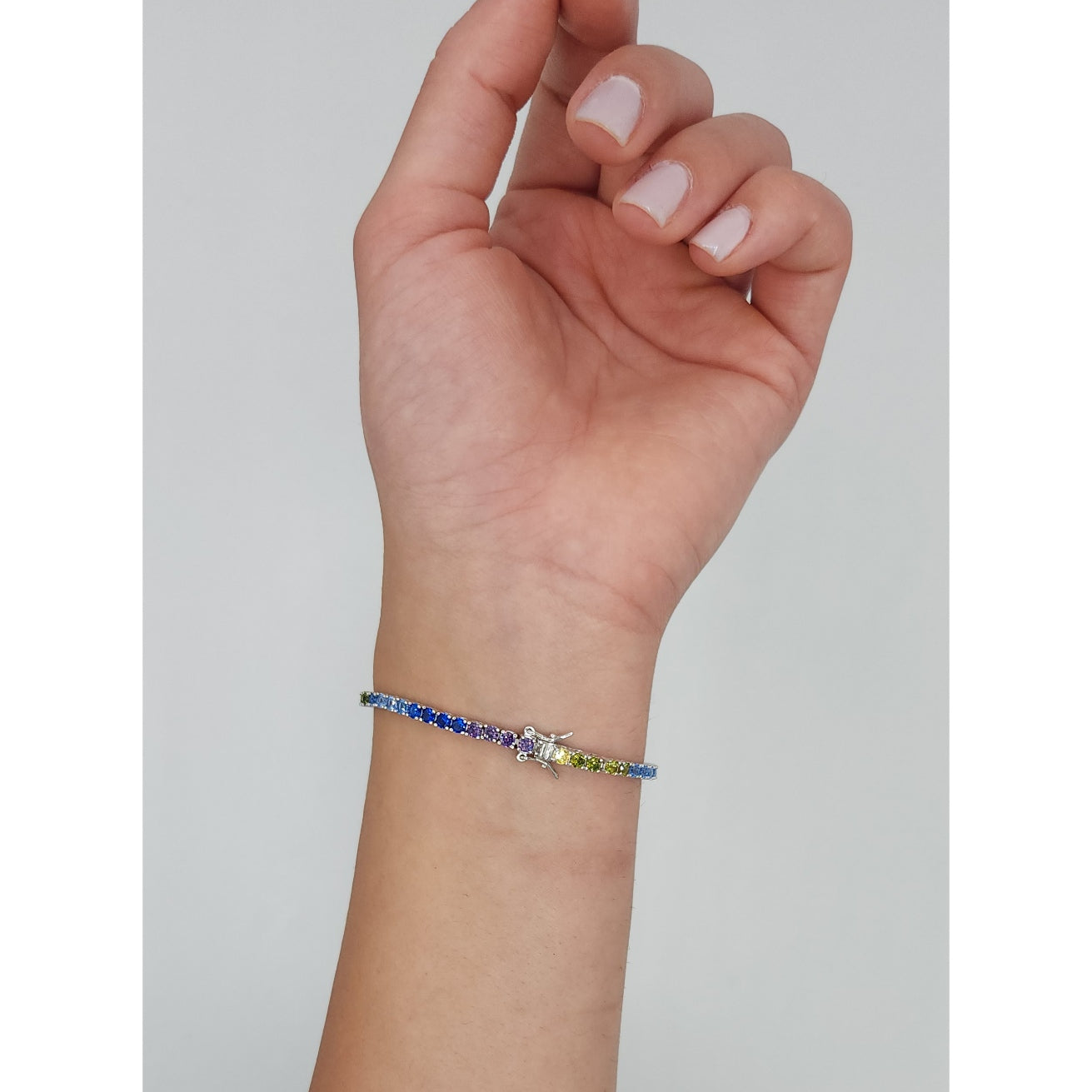 Rainbow Zircon Bracelet 3 mm