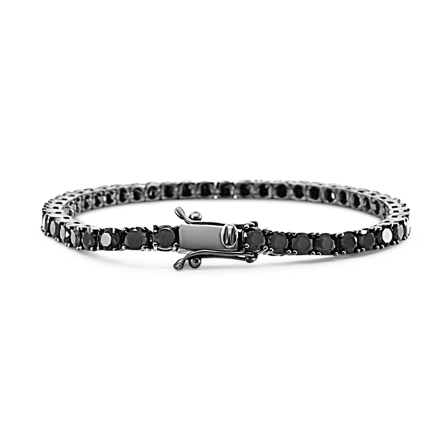 Double Black Tennis Bracelet 4 mm
